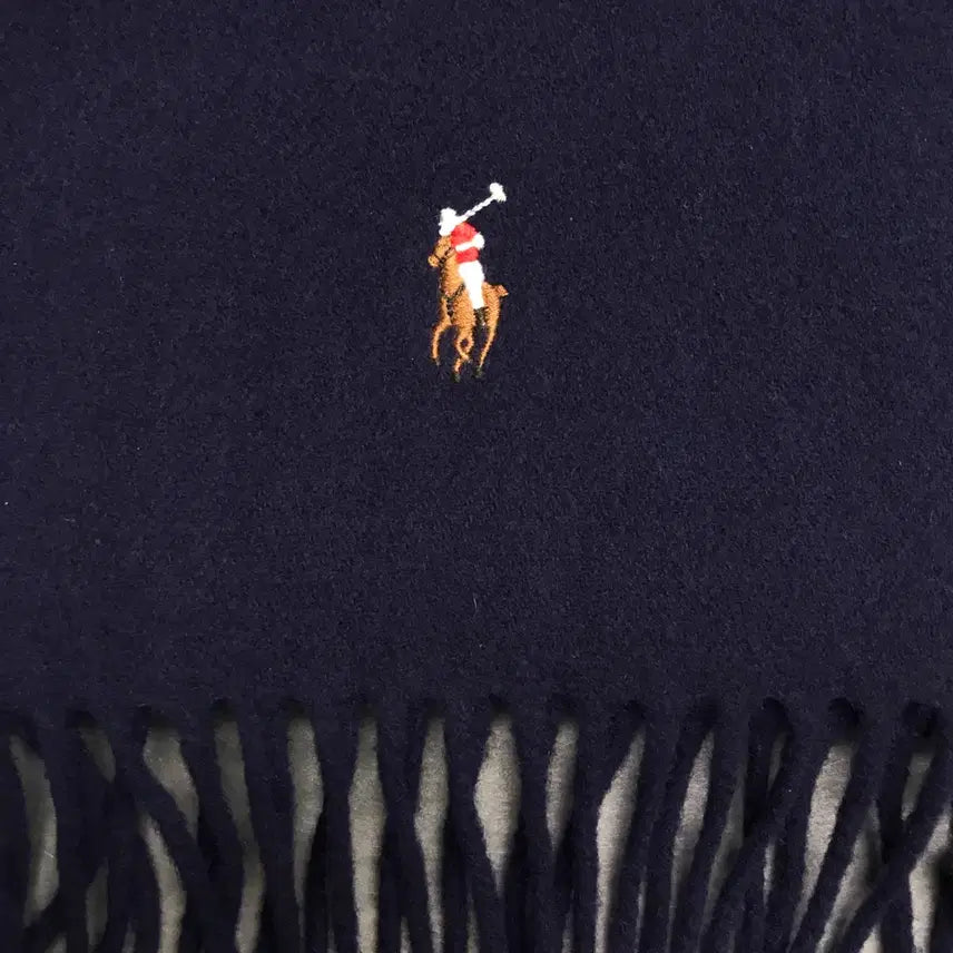 [BUNJANG] Polo Ralph Lauren Navy Muffler / 폴로 랄프로렌 네이비 머플러