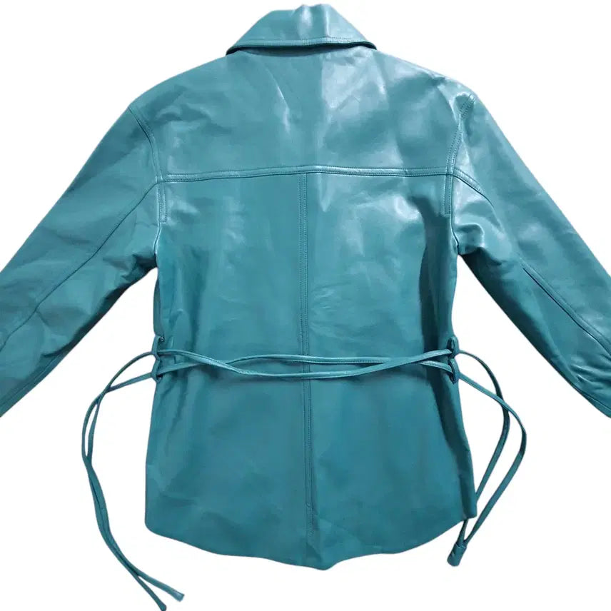 [BUNJANG] Derek Lam Faux Leather Windproof Jacket / 데렉램 새상품 2020 여성 방풍 허리끈 가죽 자켓 55