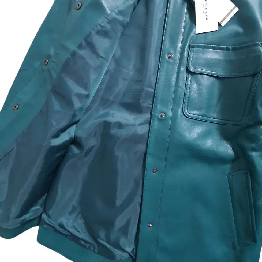 [BUNJANG] Derek Lam Faux Leather Windproof Jacket / 데렉램 새상품 2020 여성 방풍 허리끈 가죽 자켓 55