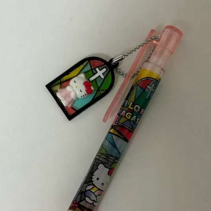 [BUNJANG] Hello Kitty Stained Glass Sharp Pencil / 헬로 키티 스테인드 글라스 샤프 스트랩 성당 기도하는 키티 지역 한정