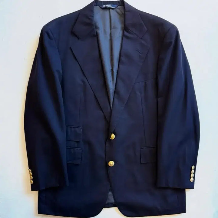 [BUNJANG] Polo Ralph Lauren Navy Gold Button Blazer / 90s 폴로랄프로렌 네이비 골드버튼 블레이져