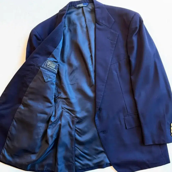 [BUNJANG] Polo Ralph Lauren Navy Gold Button Blazer / 90s 폴로랄프로렌 네이비 골드버튼 블레이져