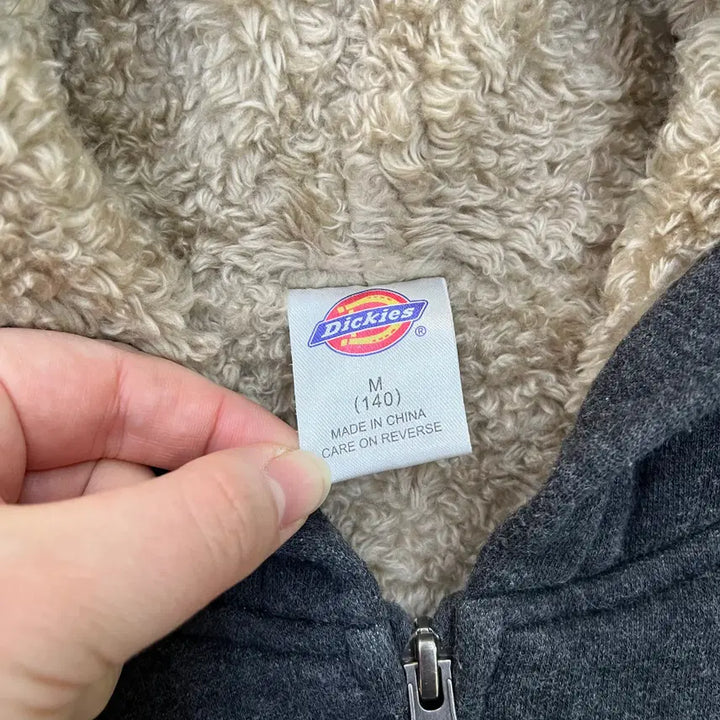 [BUNJANG] Dickies Kids Sherpa Hooded Zip-Up Jacket / 140 디키즈 키즈 쉐르파 후드 집업 0303M