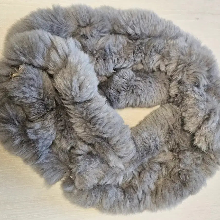 [BUNJANG] Rabbit Fur Neck Warmer for Kids / 토끼털 넥워머 4-8세