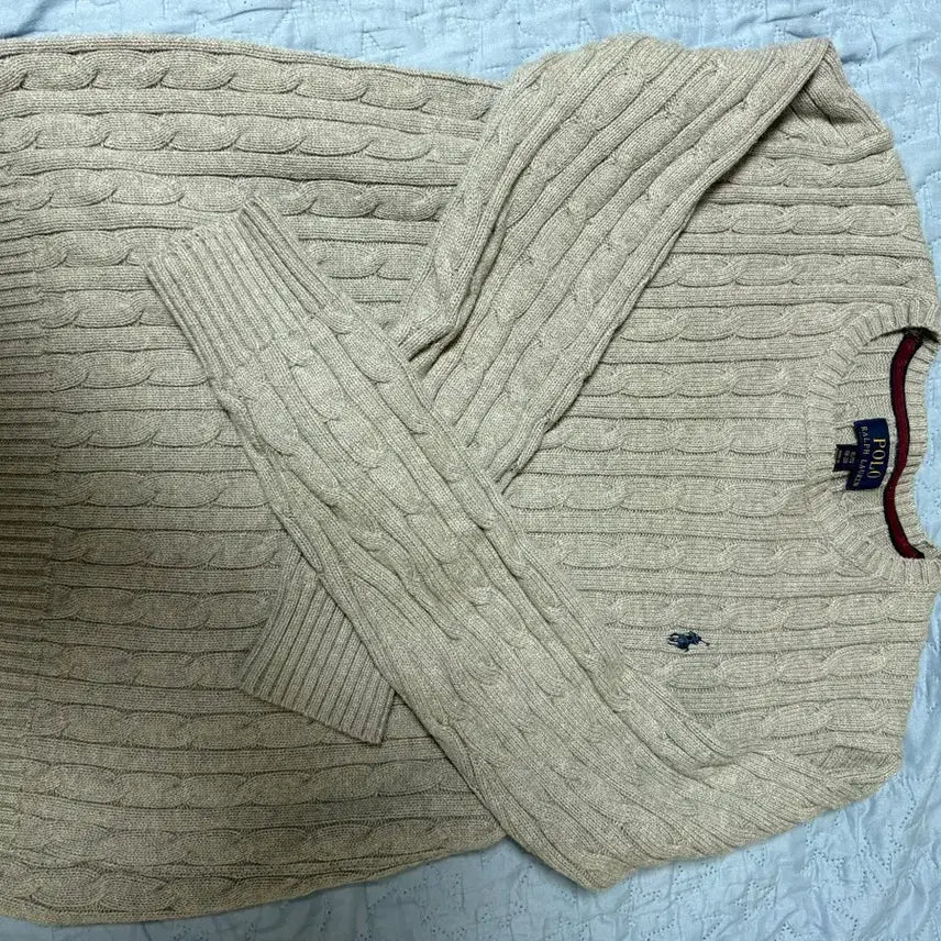 [BUNJANG] Polo Ralph Lauren Cable Knit Sweater / 폴로 랄프로렌 케이블 니트 스웨터