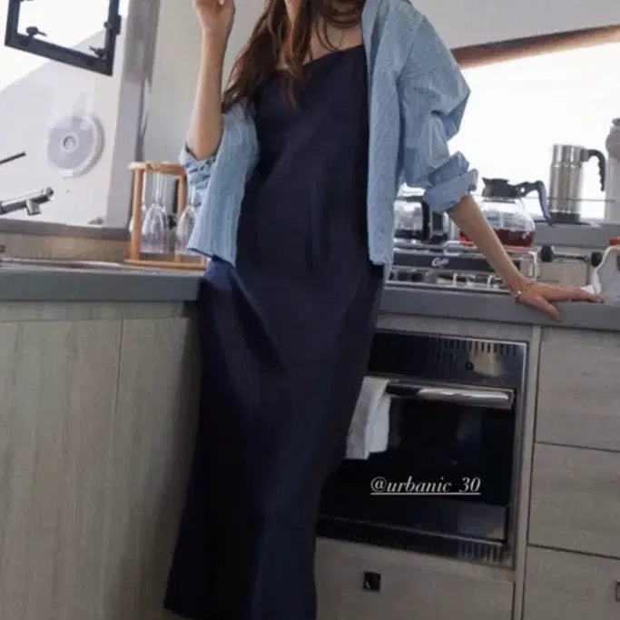 [BUNJANG] Urbanic30 Silk Camisole Dress - S / 얼바닉30 실크 캐미솔 드레스 - S