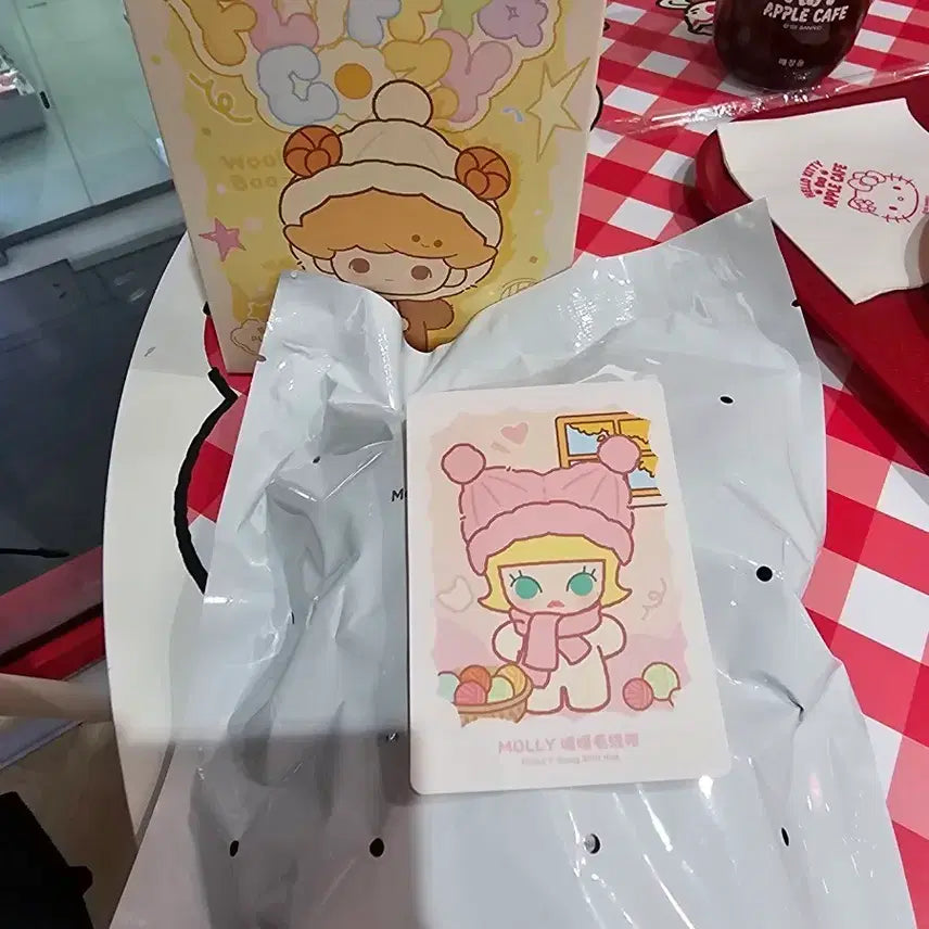 [BUNJANG] Pop Mart Molly Fluffy Cozy Series Keyring / 몰리 인형 키링 (팝마트 팝빈 플러피 코지 시리즈)