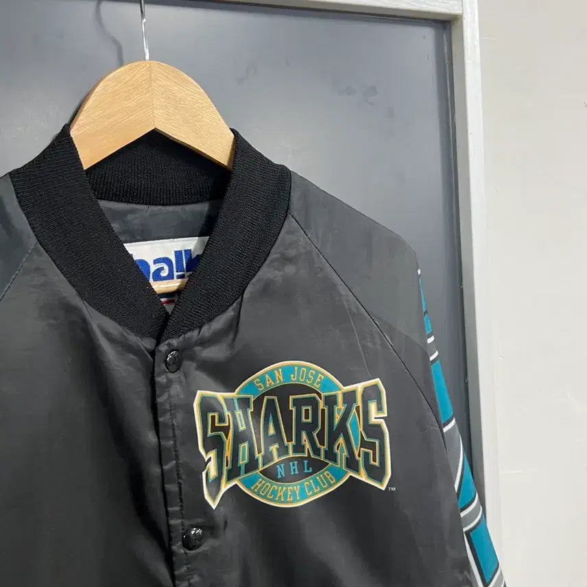 [BUNJANG] American Vintage San Jose Sharks Bomber Jacket / 90s American Vintage 올드스쿨 산호세 샤크스 봄버 자켓