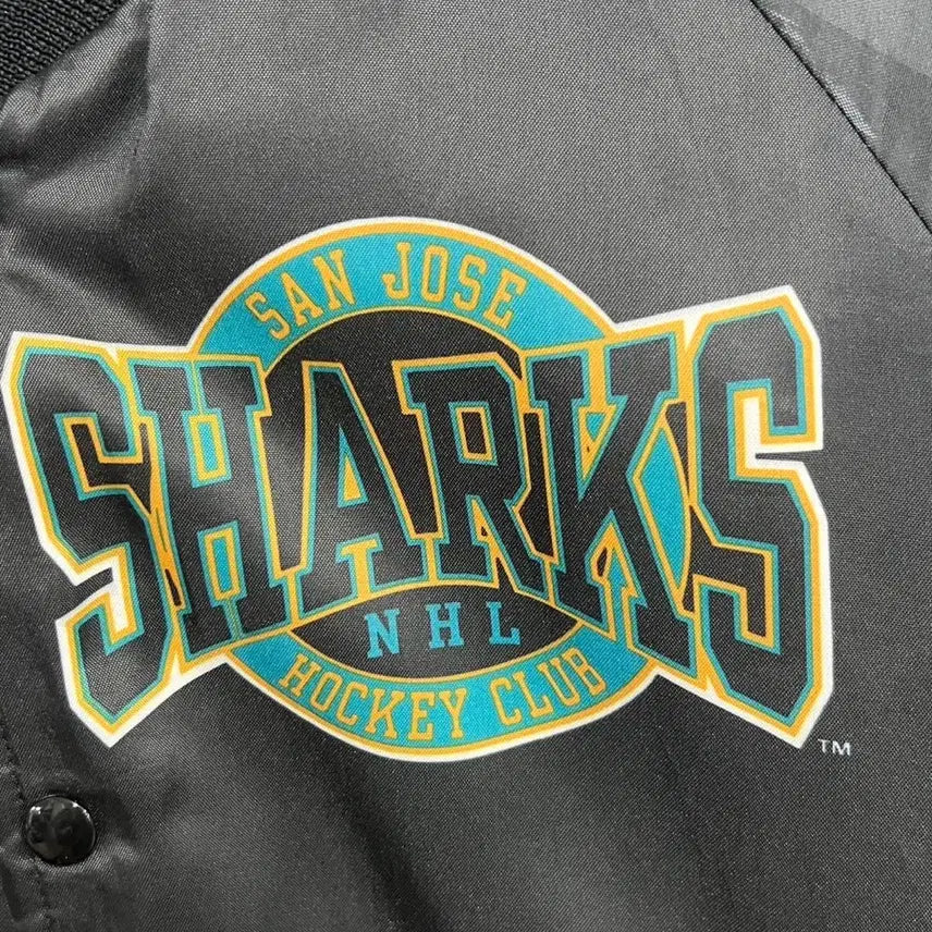 [BUNJANG] American Vintage San Jose Sharks Bomber Jacket / 90s American Vintage 올드스쿨 산호세 샤크스 봄버 자켓
