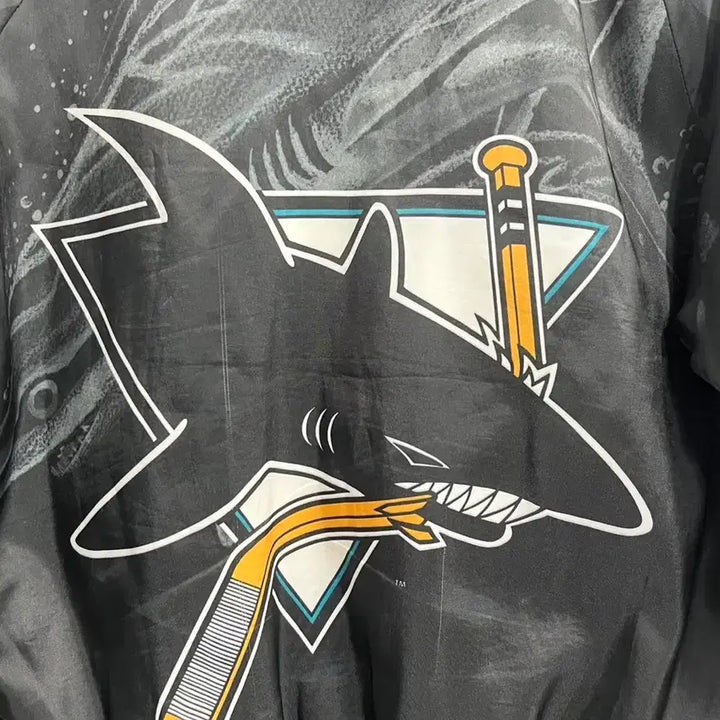 [BUNJANG] American Vintage San Jose Sharks Bomber Jacket / 90s American Vintage 올드스쿨 산호세 샤크스 봄버 자켓