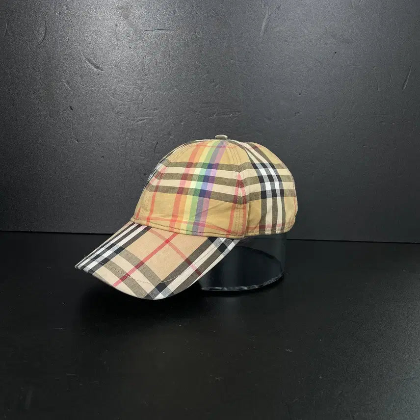 [BUNJANG] Burberry Rainbow Nova Check Ball Cap / [S] 버버리 레인보우 노바 체크 볼캡