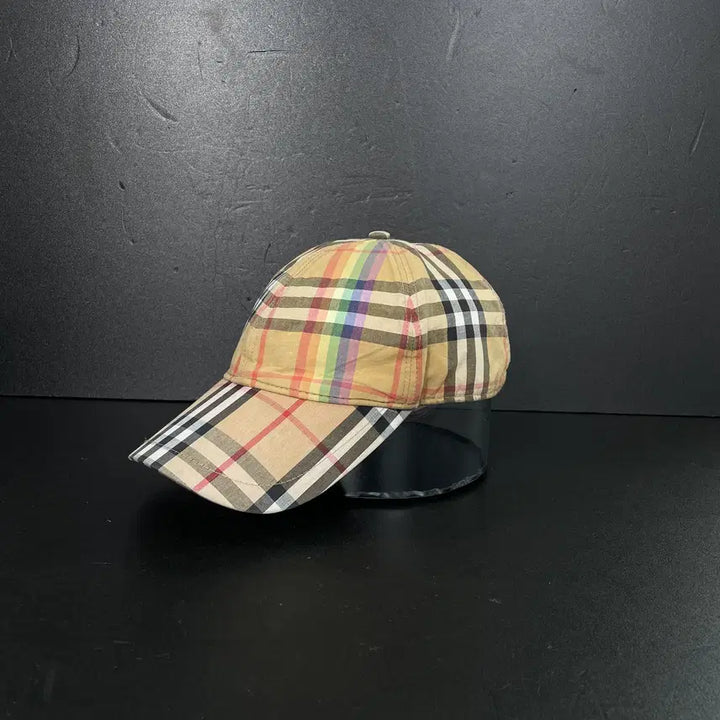 [BUNJANG] Burberry Rainbow Nova Check Ball Cap / [S] 버버리 레인보우 노바 체크 볼캡