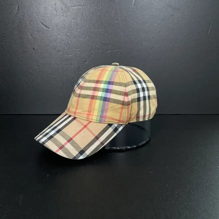 [BUNJANG] Burberry Rainbow Nova Check Ball Cap / [S] 버버리 레인보우 노바 체크 볼캡