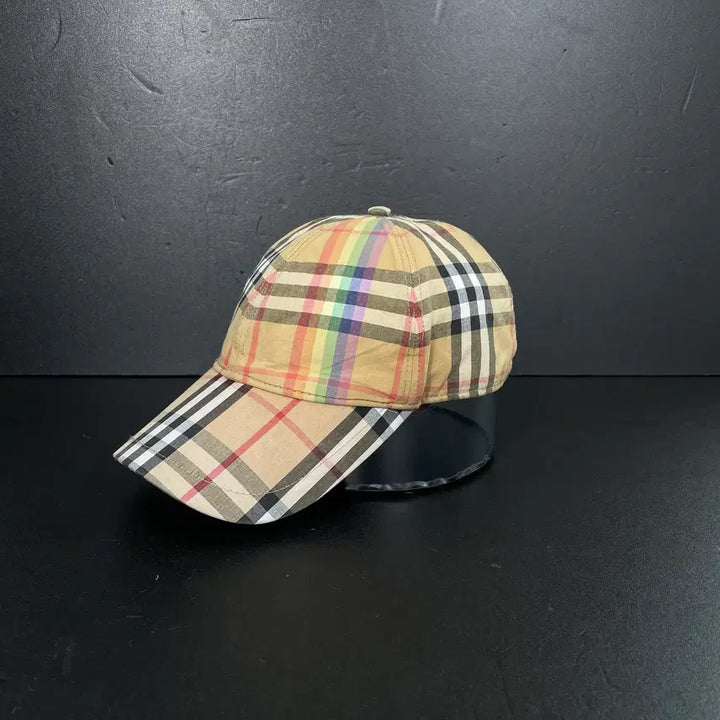 [BUNJANG] Burberry Rainbow Nova Check Ball Cap / [S] 버버리 레인보우 노바 체크 볼캡