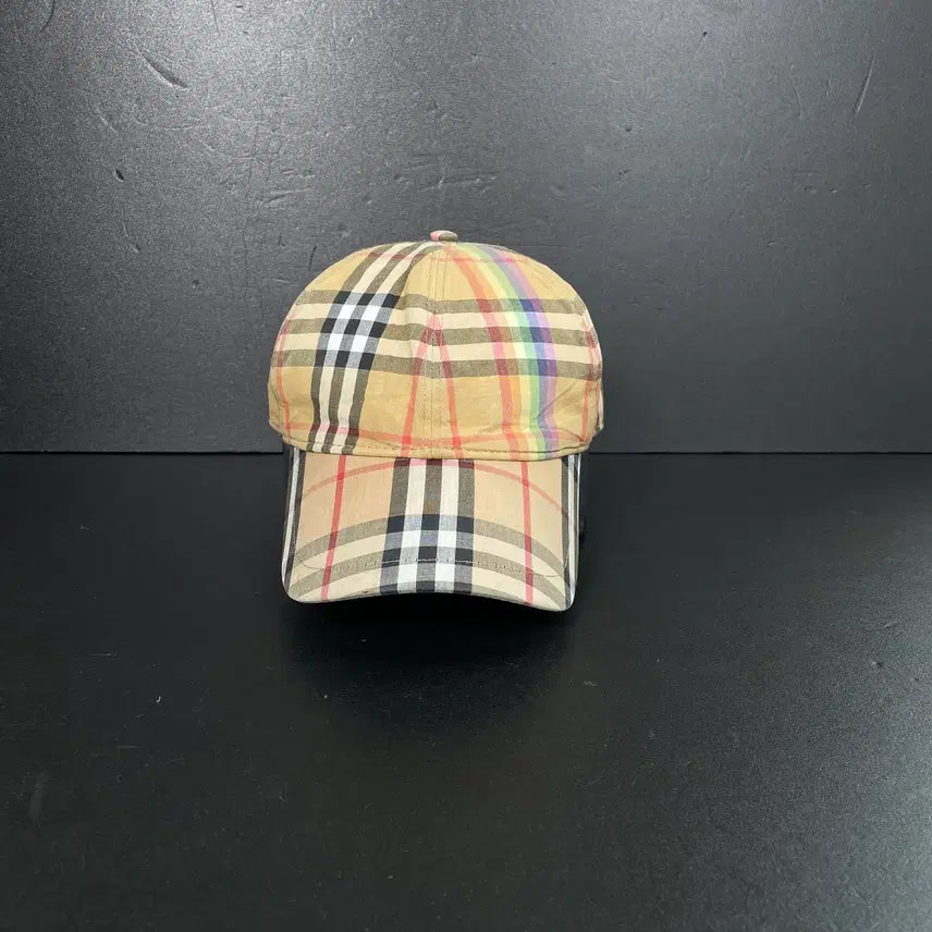 [BUNJANG] Burberry Rainbow Nova Check Ball Cap / [S] 버버리 레인보우 노바 체크 볼캡