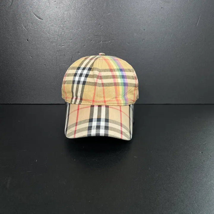[BUNJANG] Burberry Rainbow Nova Check Ball Cap / [S] 버버리 레인보우 노바 체크 볼캡