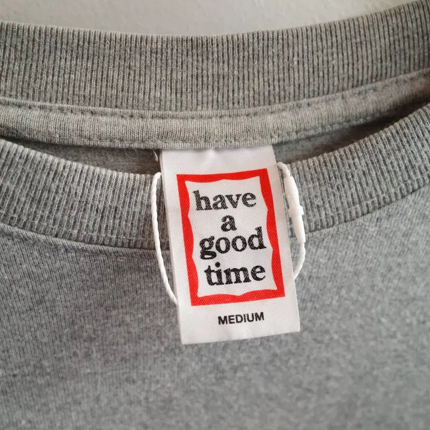 [BUNJANG] HAVE A GOOD TIME Printed Long Sleeve Shirt / HAVE A GOOD TIME 프린팅 롱슬리브