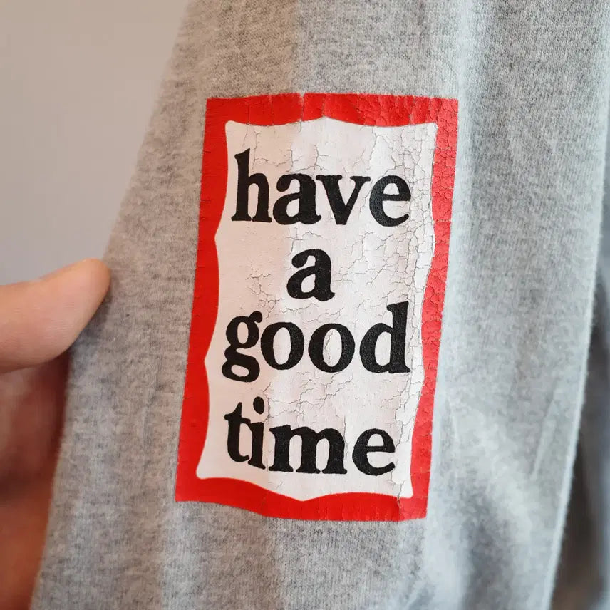 [BUNJANG] HAVE A GOOD TIME Printed Long Sleeve Shirt / HAVE A GOOD TIME 프린팅 롱슬리브