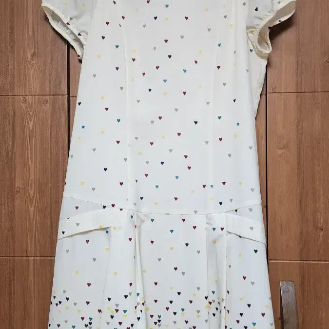 [BUNJANG] YSB Heart Pattern Half Sleeve Dress and Jacket / YSB(예스비) 하트 패턴 반팔 원피스,자켓