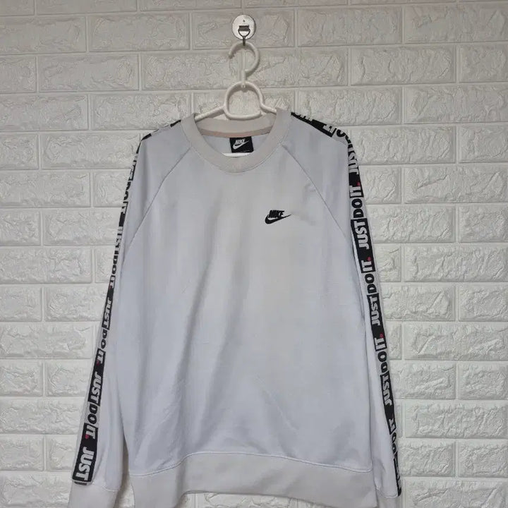 [BUNJANG] Nike JUST DO IT White Sweatshirt / 나이키 JUST DO IT 흰색 맨투맨