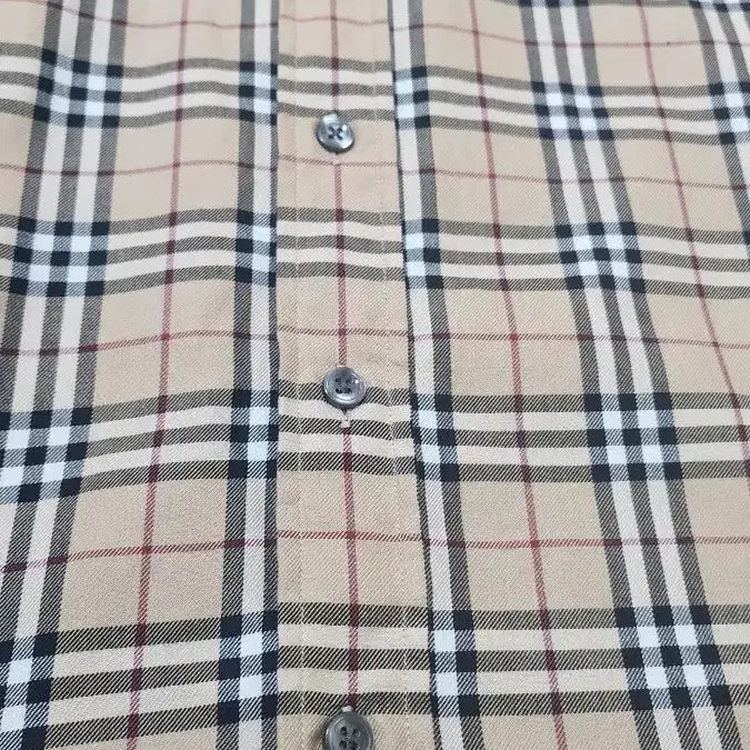 [BUNJANG] Burberry Checkered Short-Sleeved Shirt / 버버리 체크 반팔 셔츠