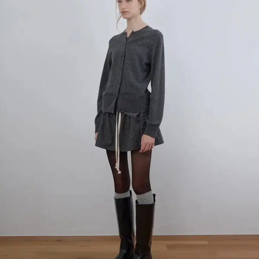 [BUNJANG] Kasel Gray Mini Skirt / 카셀 스커트 그레이