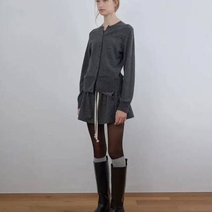 [BUNJANG] Kasel Gray Mini Skirt / 카셀 스커트 그레이