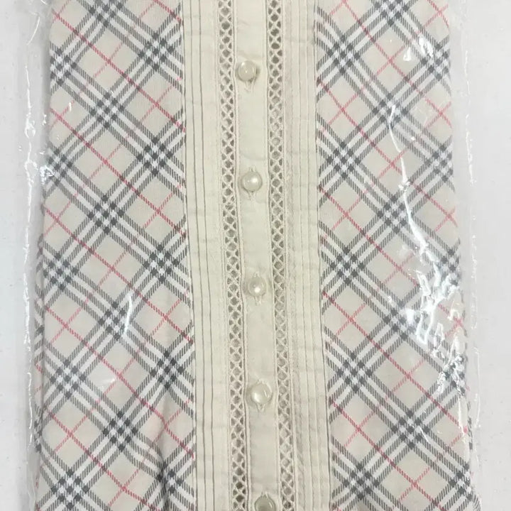 [BUNJANG] Burberry Blue Label Nova Check Lace Sleeveless Top / (새상품)버버리 라떼맛 블루라벨 노바체크 슬리브리스