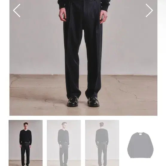 [BUNJANG] Artif Acts V-Neck Knit Dark Navy / Art if acts V넥 니트 다크네이비 | 주우제 니트 판매및 lx교