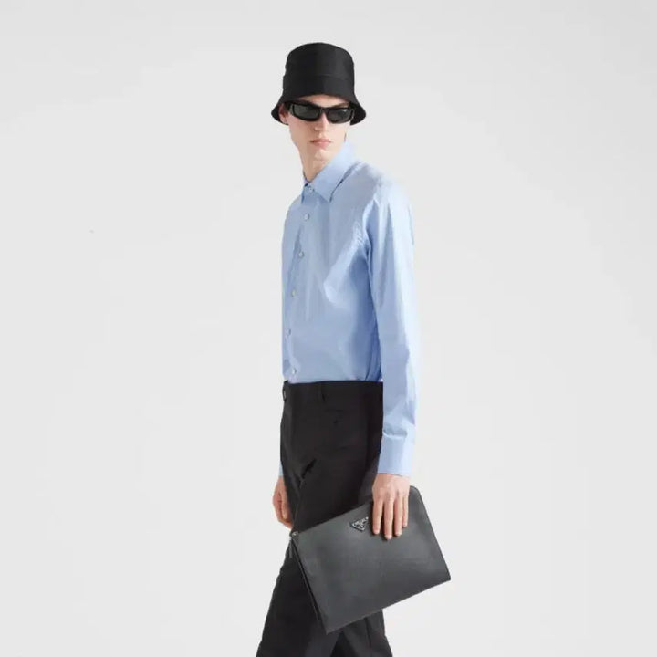 [BUNJANG] Prada Stretch Pique Shirt / 프라다 스트레치 피케 셔츠