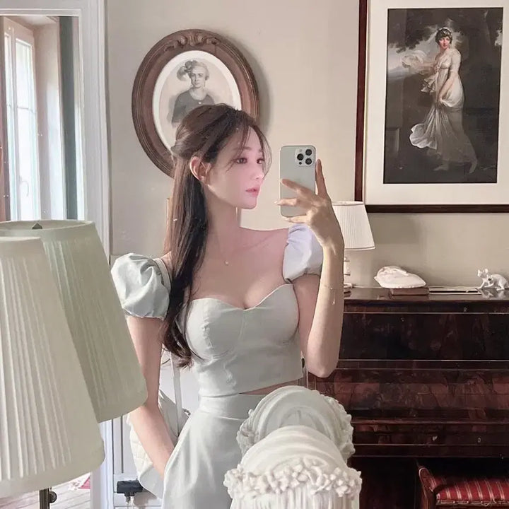 [BUNJANG] Labelleblanc Sophie Set - Top S, Bottom M / 라벨르블랑 소피 상의S 하의M