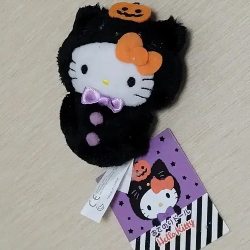 [BUNJANG] Sanrio Hello Kitty Halloween Neko Otenori Mascot Plush / 산리오 할로윈 시즌 고양이 네코 오테노리 마스코트 인형 키티 한정