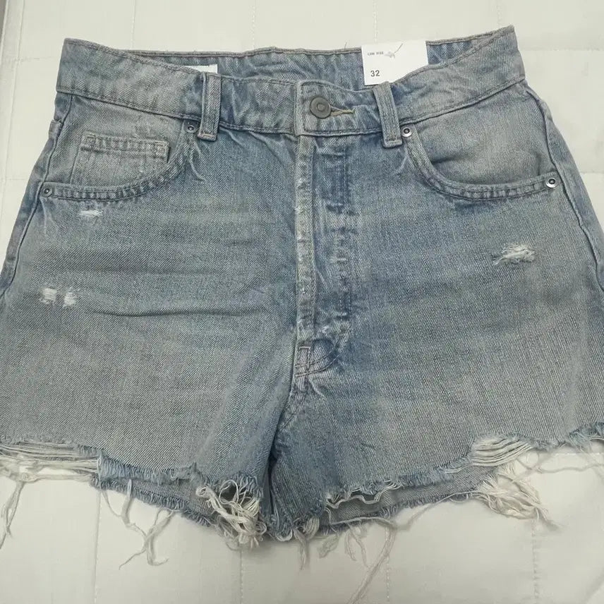 [BUNJANG] Zara Crop Baggy Denim Shorts 32 / 자라 크롭 배기 데님 쇼츠 반바지 청반바지 32