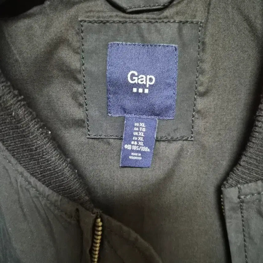 [BUNJANG] Gap Black Bomber Jacket XL / 갭 블랙 봄버 자켓 XL