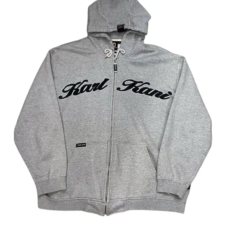 [BUNJANG] Karl Kani Hooded Zip-Up Gray L / 칼 카니 후드집업 그레이 L  