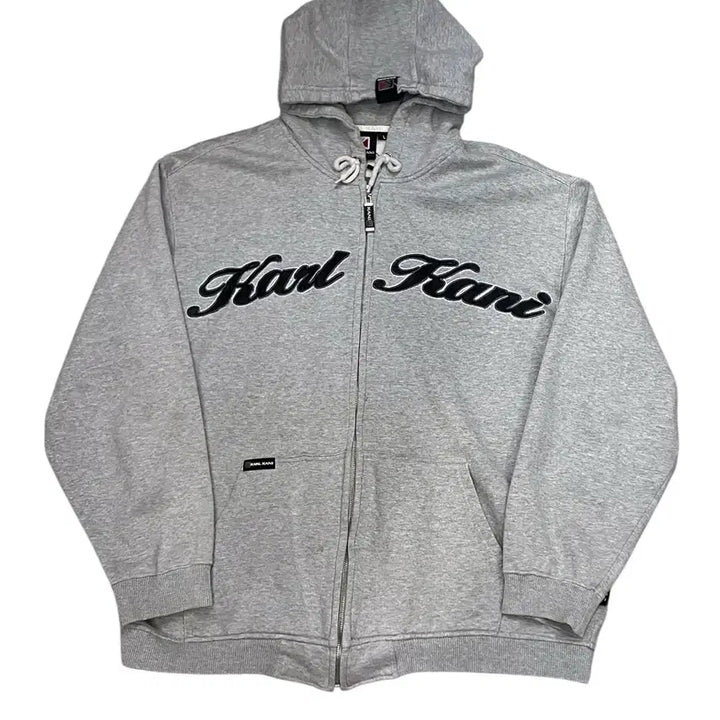 [BUNJANG] Karl Kani Hooded Zip-Up Gray L / 칼 카니 후드집업 그레이 L  