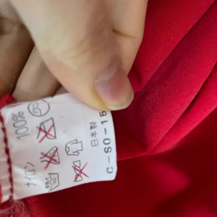 [BUNJANG] Japanese Red Flower Pattern Velvet Robe / 일본산 레드 플라워 패턴 벨벳 가운