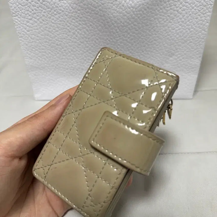 [BUNJANG] Dior Lady Accordion Card Wallet / [정품] 디올 레이디 아코디언 카드지갑