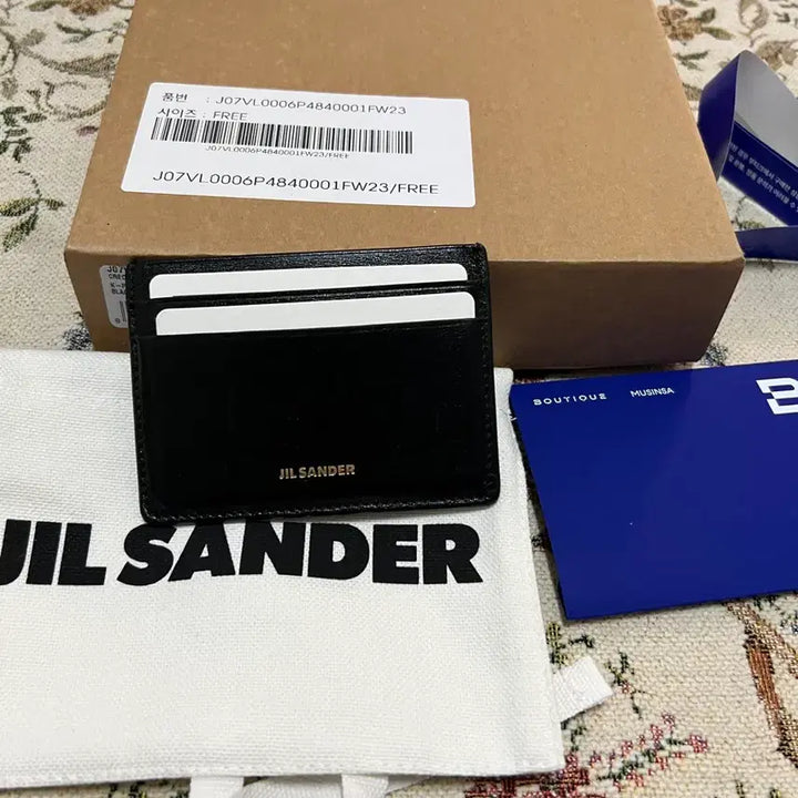 [BUNJANG] Jil Sander Card Holder / 질샌더 블랙 카드지갑 카드홀더 남녀공용
