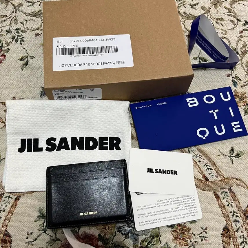 [BUNJANG] Jil Sander Card Holder / 질샌더 블랙 카드지갑 카드홀더 남녀공용