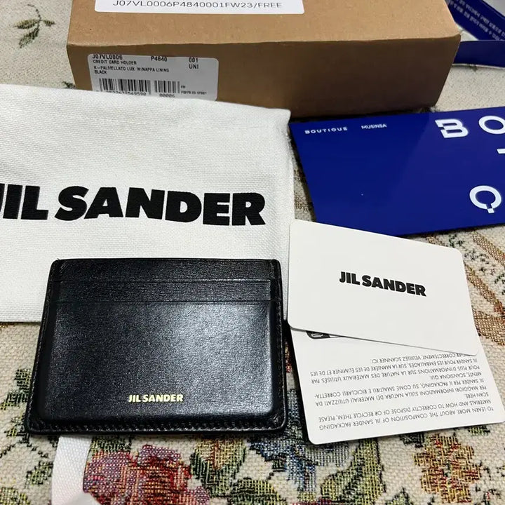 [BUNJANG] Jil Sander Card Holder / 질샌더 블랙 카드지갑 카드홀더 남녀공용