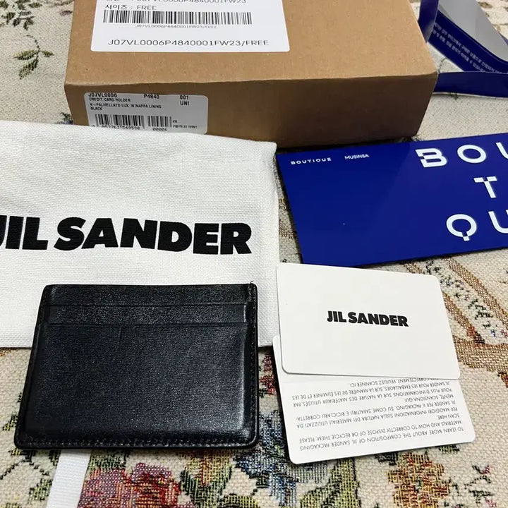 [BUNJANG] Jil Sander Card Holder / 질샌더 블랙 카드지갑 카드홀더 남녀공용