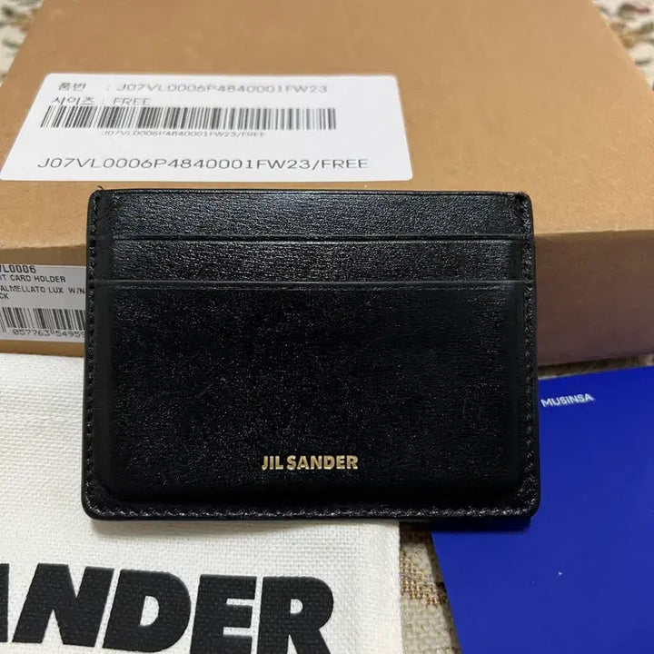 [BUNJANG] Jil Sander Card Holder / 질샌더 블랙 카드지갑 카드홀더 남녀공용