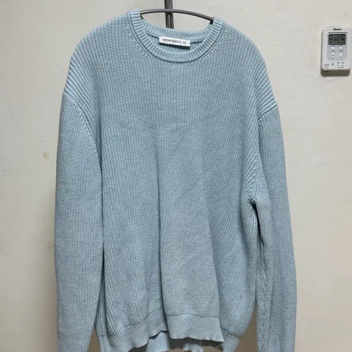 [BUNJANG] Intenpo Mood Knit XL Sky Blue / 인템포무드 니트 XL 하늘색