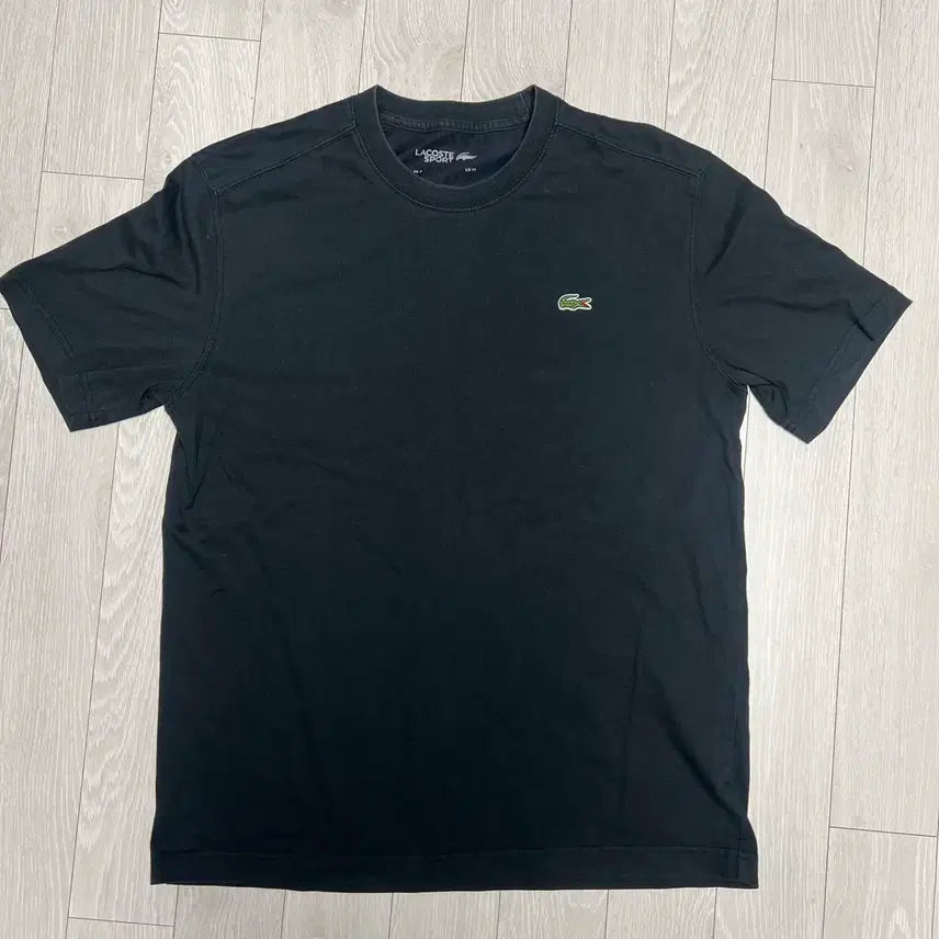 [BUNJANG] Lacoste Basic Black Short-Sleeve T-Shirt Cotton Blend / 무료배송 라코스테 베이직 블랙 반팔 티셔츠 면 폴리 M L 테니스