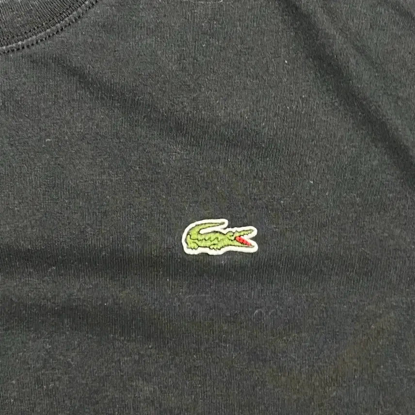 [BUNJANG] Lacoste Basic Black Short-Sleeve T-Shirt Cotton Blend / 무료배송 라코스테 베이직 블랙 반팔 티셔츠 면 폴리 M L 테니스
