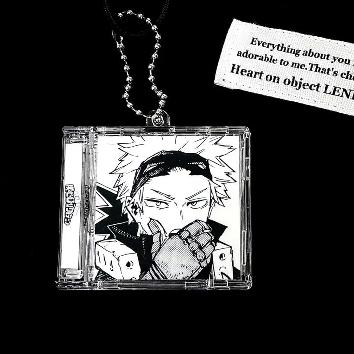 [BUNJANG] My Hero Academia Bakugo NFC Acrylic CD Keyring / [나의 히어로 아카데미아] NFC 흑백 바쿠고 양면 아크릴 CD 키링