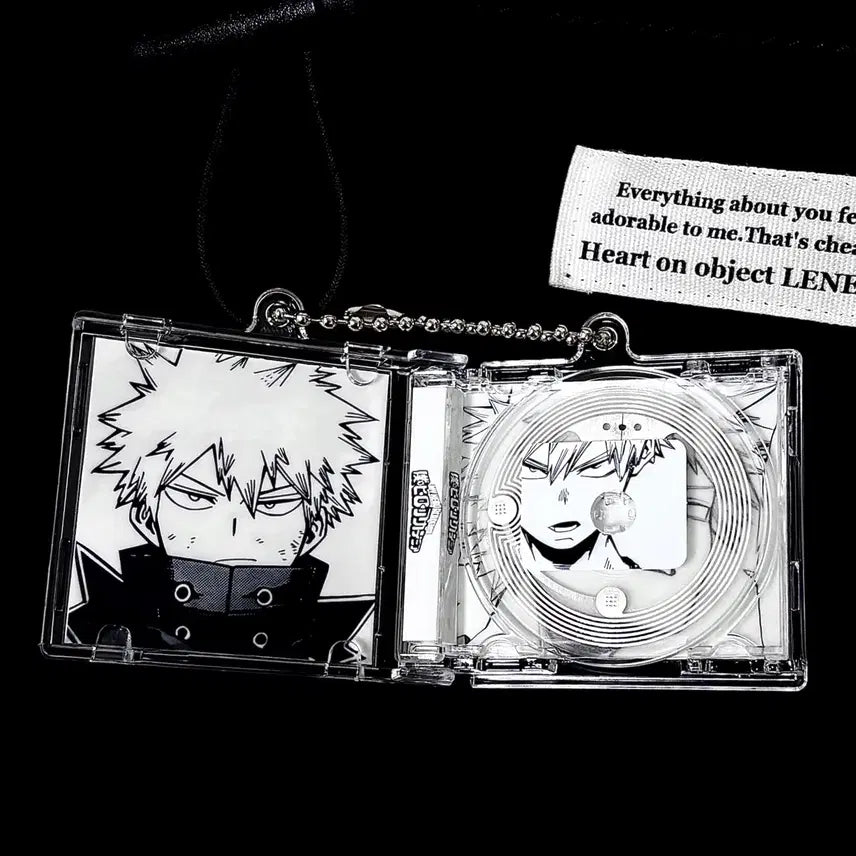 [BUNJANG] My Hero Academia Bakugo NFC Acrylic CD Keyring / [나의 히어로 아카데미아] NFC 흑백 바쿠고 양면 아크릴 CD 키링