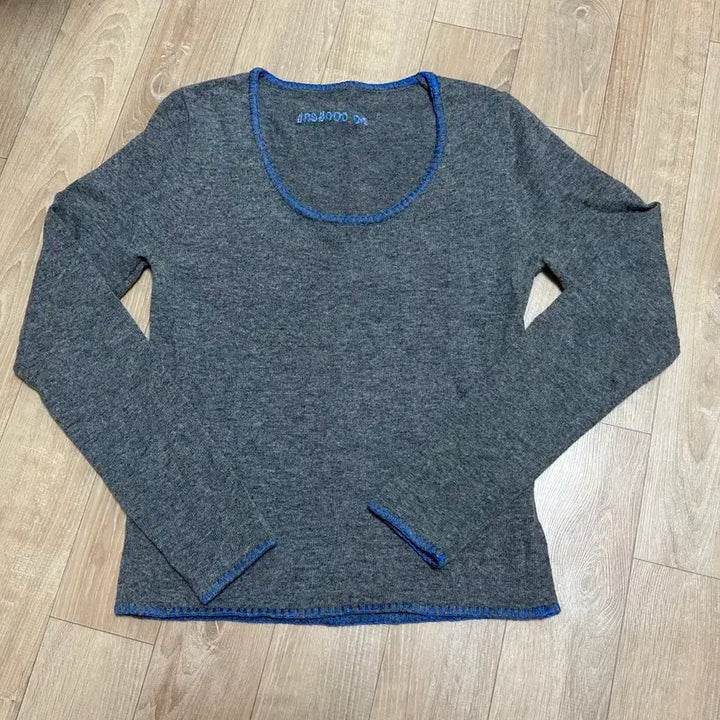 [BUNJANG] No Contents Stitch Knit Sweater - Gray / (새상품)노컨텐츠 266. 스티치 니트 _ 그레이