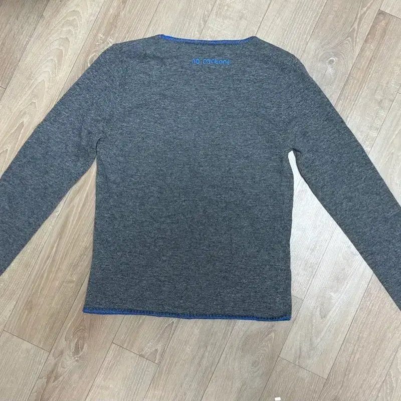 [BUNJANG] No Contents Stitch Knit Sweater - Gray / (새상품)노컨텐츠 266. 스티치 니트 _ 그레이